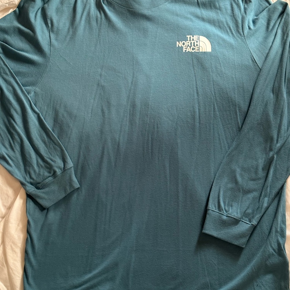 The North Face Blue Long Sleeve Tee Athletic Performance